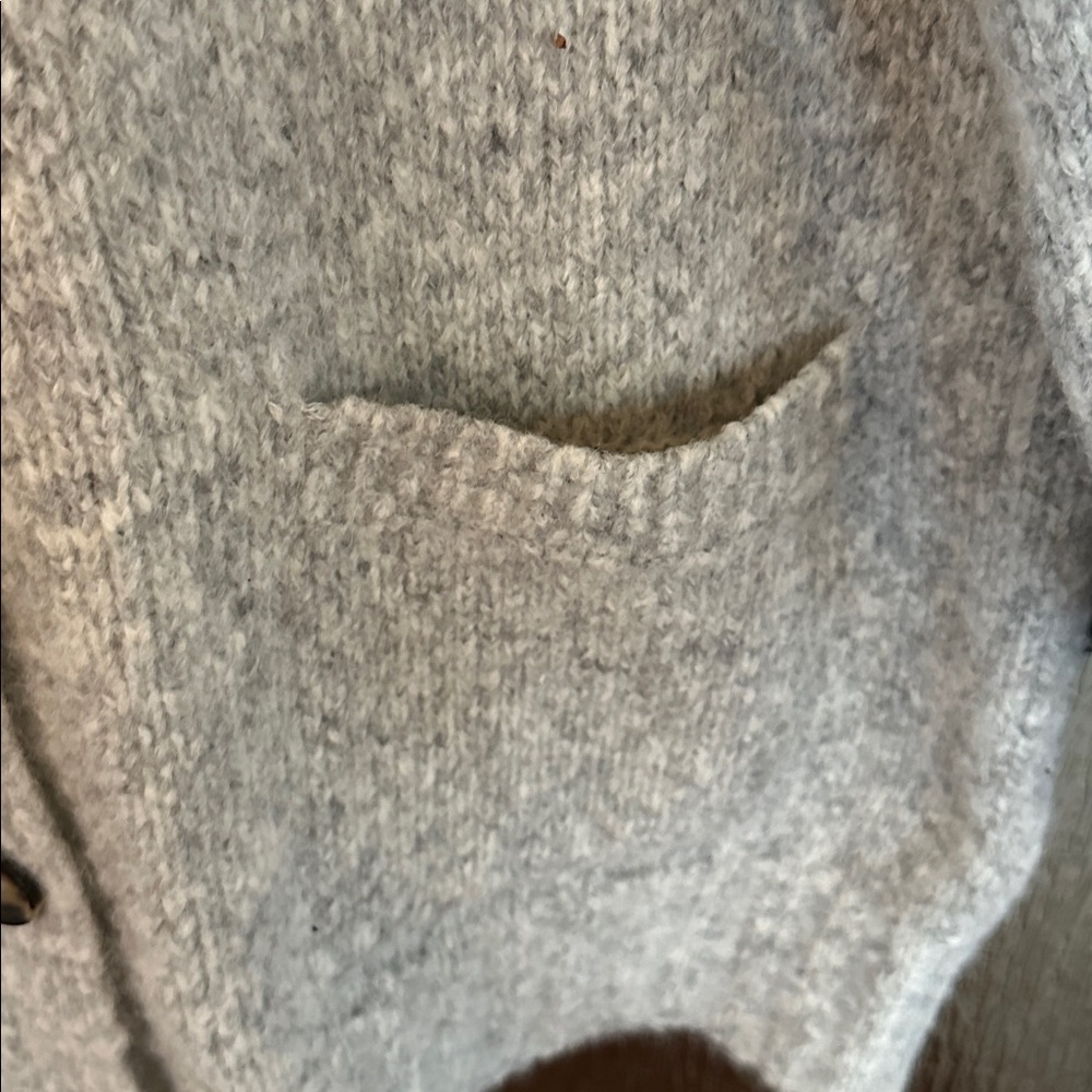 Eleven Six
Cora Sequined Shoulder Cardigan gray front pocket size M/L. NWT. - Picture 8 of 12